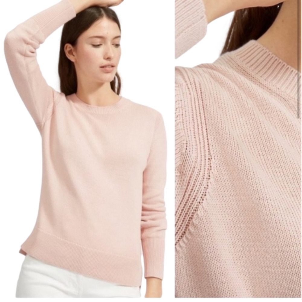 Everlane Blush Cotton Pullover Sweater Top